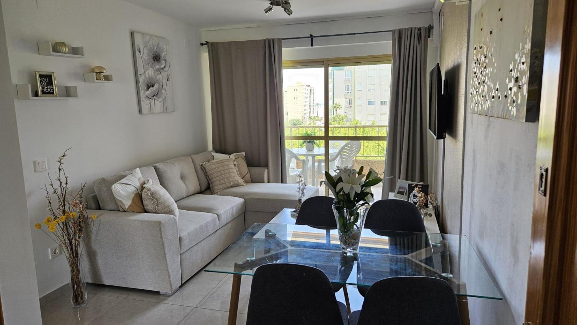 Elegante Apartamento En Playa De Gandia Exteriör bild